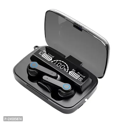 M19 TWS Bluetooth, Wireless In Ear Earbuds Touch Waterproof LED Digital Display Bluetooth Headset (Black, True Wireless)-thumb0