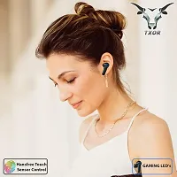 M19 TWS Bluetooth, Wireless In Ear Earbuds Touch Waterproof LED Digital Display Bluetooth Headset (Black, True Wireless)-thumb2