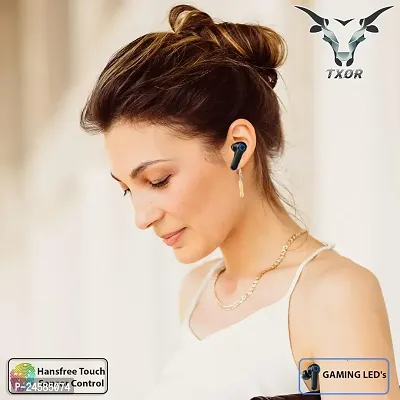 M19 TWS Bluetooth, Wireless In Ear Earbuds Touch Waterproof LED Digital Display Bluetooth Headset (Black, True Wireless)-thumb3