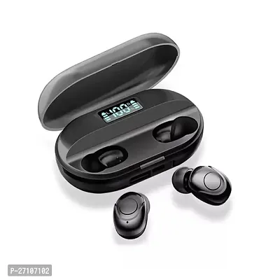 Earbuds Earpods With Power Bank Charging Case  Bluetooth Headphone Bluetooth Headset  (Black, True Wireless)-thumb0