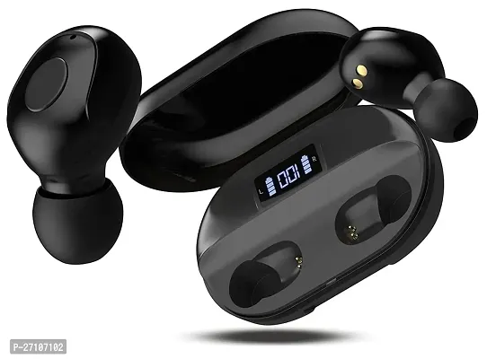 Earbuds Earpods With Power Bank Charging Case  Bluetooth Headphone Bluetooth Headset  (Black, True Wireless)-thumb5