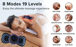 Mini Massager with 8 Modes.19 Strength Levels, Rechargeable Electric Massager Sticker, Cordless Massager, Portable Body Massage Patch For Men, Women, Shoulder, Arms, Legs, Neck Full Body-thumb4