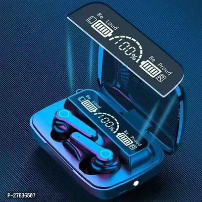 Trendy black)M19 Wireless Earbuds TWS 5.1 Large Screen Dual LED Digital Display Touch Bluetooth Headphones-thumb2