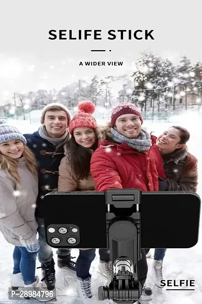 Multifunction Wireless Bluetooth Selfie Stick with Remote-thumb3