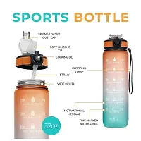 900 ml sipper bottle time water bottle Reusable Sports Water Bottle for Fitness, Gym  Outdoors-thumb1