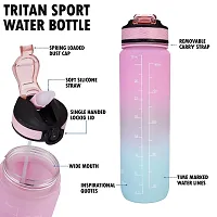 900 ml sipper bottle time water bottle Reusable Sports Water Bottle for Fitness, Gym  Outdoors-thumb3