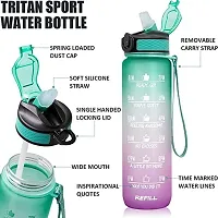 900 ml water bottle with straw  Leakproof  BPA Free,Reusable Sports Water Bottle for Fitness, Gym  Outdoors-thumb2