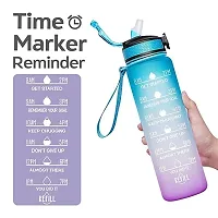 900 ml water bottle with straw  Leakproof  BPA Free,Reusable Sports Water Bottle for Fitness, Gym  Outdoors-thumb1