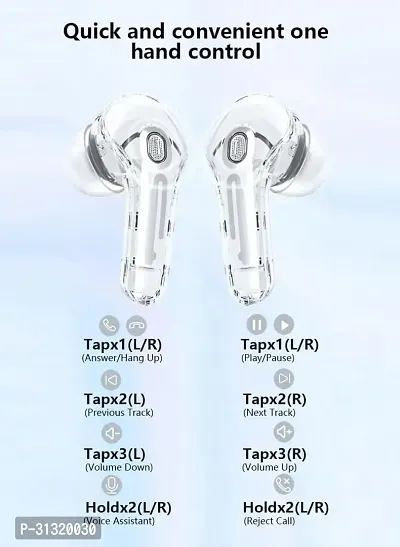 UltraPods Pro, TWS Earbud Bluetooth with Display, Transparent Design, with Fast Charging-thumb2