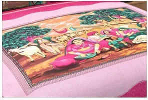 JAIPURI Cotton Printed Double Bedsheet with 2 Pillow Cover-thumb1