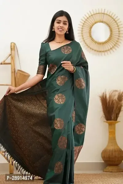 Beautiful Art Silk Saree With Blouse Piece For Women-thumb0