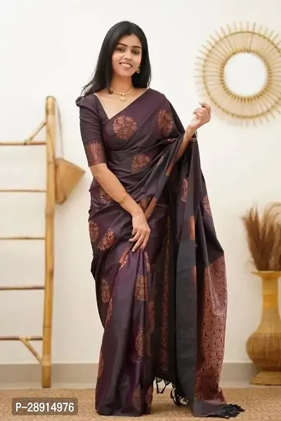 Beautiful Art Silk Saree With Blouse Piece For Women-thumb0