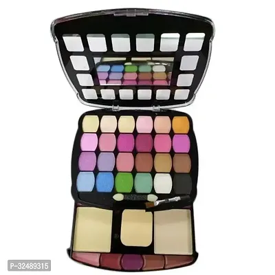 Makeup Kit and 7 Black Makeup Brushes Matte Fixer Primer Contour Foundation 3 in 1-thumb0