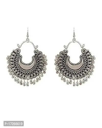 Hella Faishion Afghani Turkish Style Vintage Oxidised German Silver neckace Set for women.-thumb2