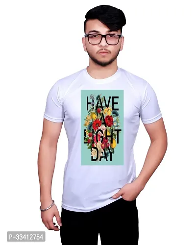 Stylish Printed Short Sleeves T-Shirt for Men-thumb0