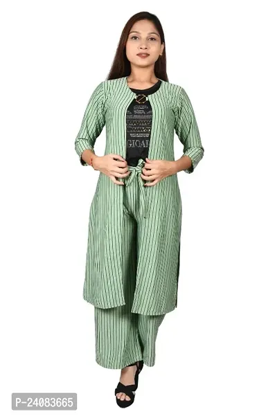 Modern Cotton Blend Co-ord Sets with removable Shrug for Women