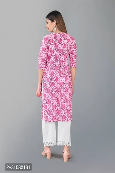 Trendy Cotton Blend Geometric Digital Print Kurti-thumb2