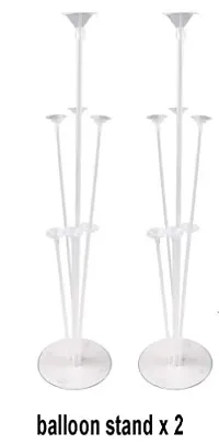 ( BS 2) Party Port 2 Packs Balloon Stand Balloon Holder With 14 Sticks,14 Balloon Cups 6 Vaccum Holders  2 Balloon Base For Birthday Wedding Party Anniversary Decorations-thumb4