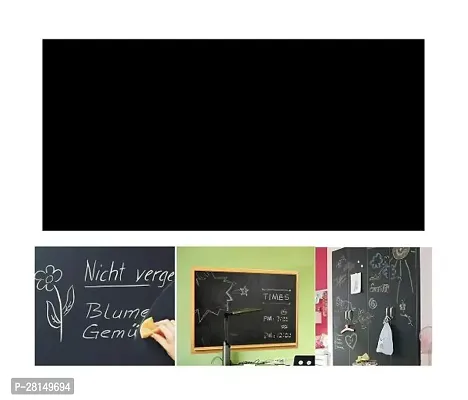Black Board (60x200 cm) Wall Sticker Removable Decal Chalkboard with 5 Chalks for Home School Office College Room Kitchen Kids (Black Board) (60X200 CM, Black)-thumb4