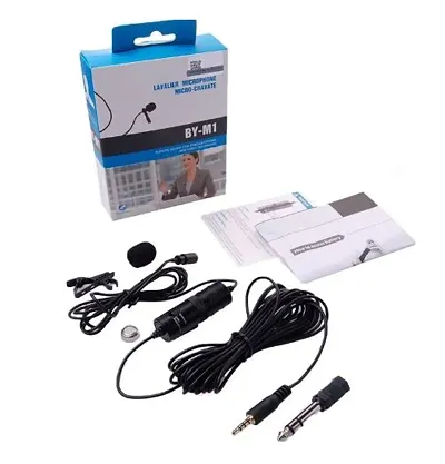 BOYA BY-M1 with Fur-Lav and Mount4 Omnidirectional Lavalier Condenser Microphone