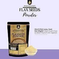 SHREE AANANTAM Flax Seed Powder 250 gm | Rich in Fibre and Omega 3 | Diet Food | Alsi Seeds Powder For Eating-thumb1