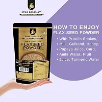 SHREE AANANTAM Flax Seed Powder 250 gm | Rich in Fibre and Omega 3 | Diet Food | Alsi Seeds Powder For Eating-thumb2