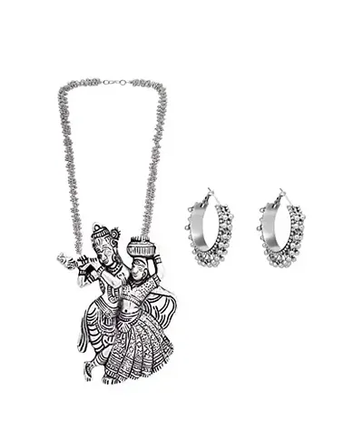 Elegant Metal Jewellery Set For Women and Girls