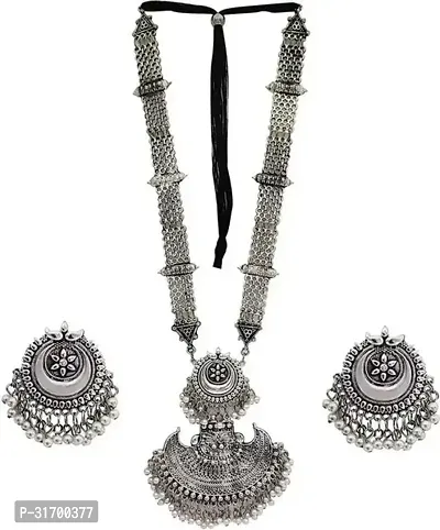 Beautiful Jewellery Sets Traditional Stylish Ethnic Wear Long Rani Haar Necklace Earring-thumb0