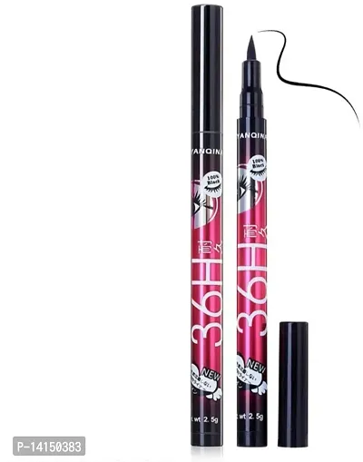 Eyeliner Pen Waterproof Black Liner Sketch Pen For Eye Makeup Liquid Long Lasting  Extra Shine (Pack Of 2) Glossy Finish