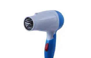 Professional Dryer NV-1290 Hair Dryer With 2 Speed Control Setting For Men/Women, Electric Foldable Hair Dryer Air Concentrator 1000 Watts (Blue)-thumb1
