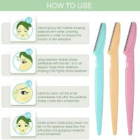 Eyebrow Painless Facial Hair Remover Razor for Face, Women and Men (Multicolour)-thumb2