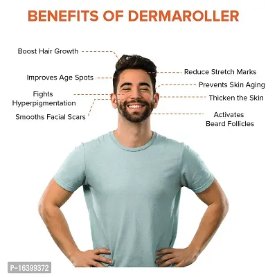 Derma Roller with 540 Titanium Alloy Micro Needles 0.5 mm | Suitable for Beard Also | Reduces Hair Fall | Stimulates Hair Follicles | Easy to use | Safe  Effective-thumb4