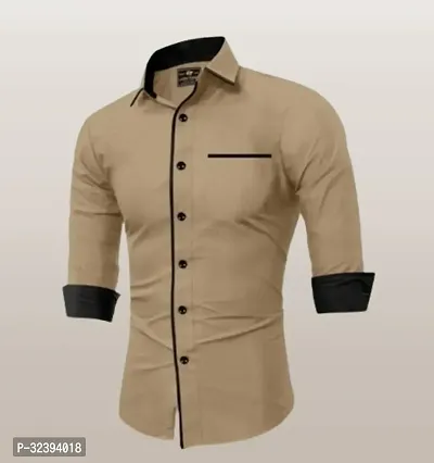 Stylish Cotton Solid Casual Shirt for Men-thumb0