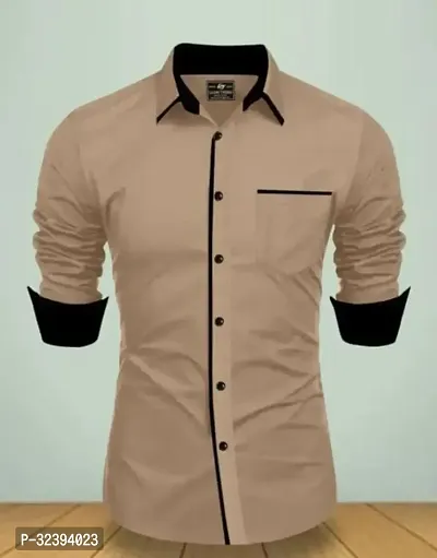 Stylish Cotton Solid Casual Shirt for Men-thumb0