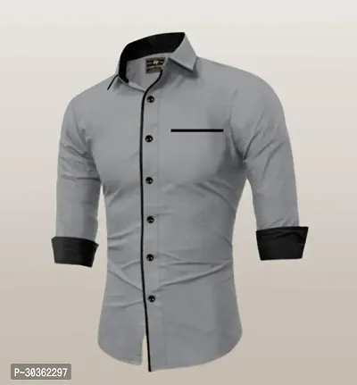 Stylish Cotton Solid Casual Shirt for Men-thumb4