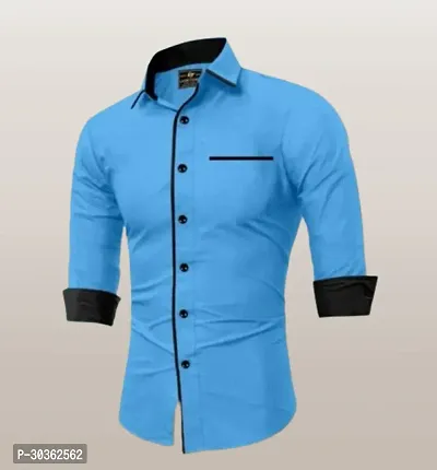 Stylish Cotton Solid Casual Shirt for Men-thumb2