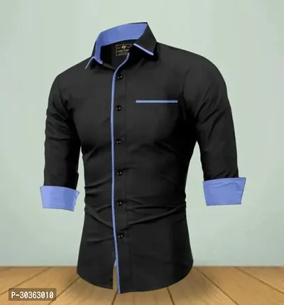 Stylish Cotton Solid Casual Shirt for Men-thumb2