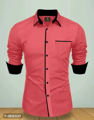 Stylish Cotton Solid Casual Shirt for Men-thumb0