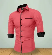 Stylish Cotton Solid Casual Shirt for Men-thumb3