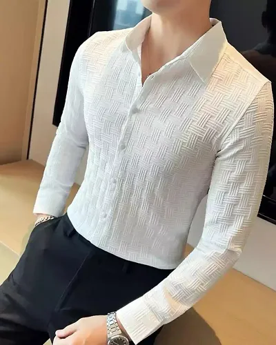 Best Selling Cotton Blend Long Sleeves Casual Shirt 