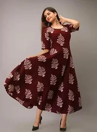 Stylish Rayon Printed Kurti For Women-thumb3