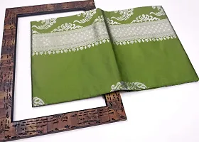 Beautiful Green Art Silk Zari Saree with Blouse Piece For Women-thumb2