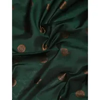 Beautiful Green Art Silk Zari Saree with Blouse Piece For Women-thumb4