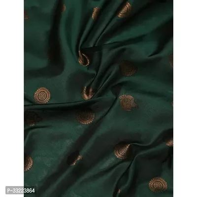 Beautiful Green Art Silk Zari Saree with Blouse Piece For Women-thumb5