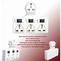 Multi Plug 3+3 Universal Socket Adaptor with Led Indicator Individual Switch-thumb4