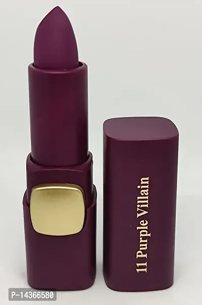 Hilary Rhoda Gorgeous Matte Colour Lipstick, Waterproof and Long-lasting lipstick fo 18hrs for Women  Girls(Purple Villain)