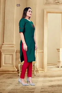 Beautiful Cotton Slub Stitched Kurta for Women-thumb3