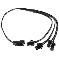 FHS Flexible Splitter Cable Connector For EL Wire Christmas Tree Car Decor Party Decoration Black 4 In 1-thumb3