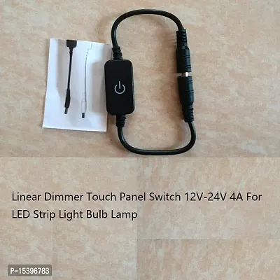 FHS DC 12V-24V LED Dimmer for Single Color LED Strip Touch Switch On/Off Black-thumb4