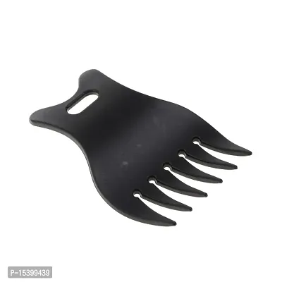 FHS Professional PVC Wide Tooth Oily Hair Comb Styling Hair Lift Combs Black (62024192FHS)